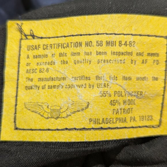 Men's Navy Double-Breasted Military Vintage Blazer - Picture 16 of 16